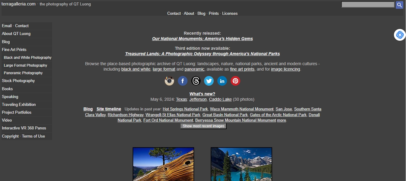 21个最好用的以图搜图的图片搜索引擎网站推荐 天问网络-b2b平台-Terragalleria 网页界面