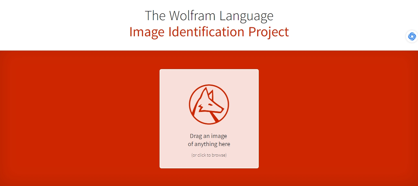 21个最好用的以图搜图的图片搜索引擎网站推荐 天问网络-b2b平台-Image Identify by Wolfram Alpha 网页界面