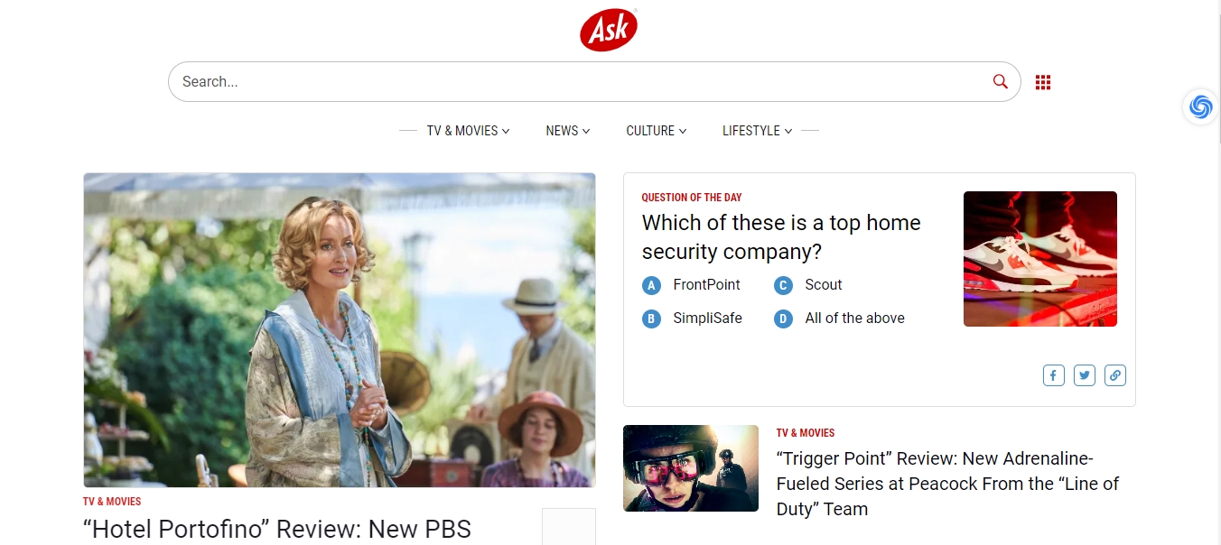 天问网络-b2b平台-Ask 网页界面