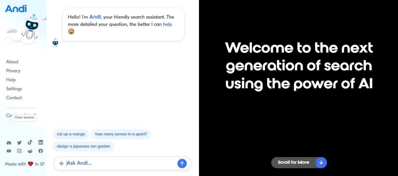 天问网络-b2b平台-Andi网页界面
