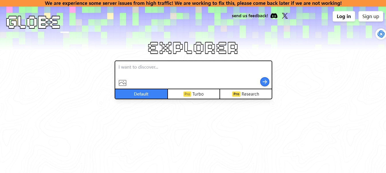 天问网络-b2b平台-Globe Explorer网页界面