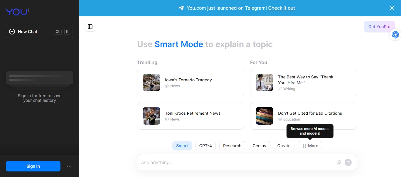 天问网络-b2b平台-You网页界面