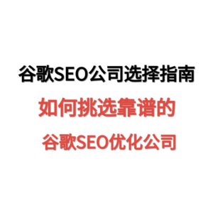 谷歌SEO优化公司选择指南-天问网络