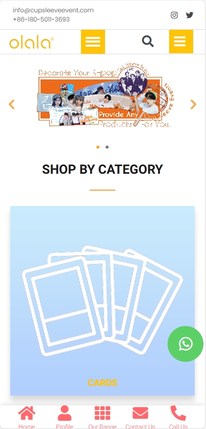 OLALA - Cup Sleeve Event活动道具定制外贸独立站