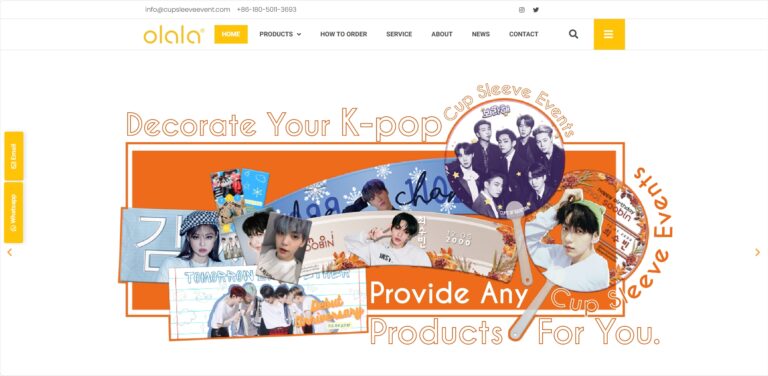OLALA - Cup Sleeve Event活动道具定制外贸独立站