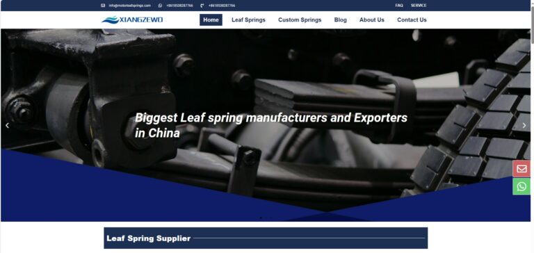 Motor Leaf Springs汽车零件外贸独立站