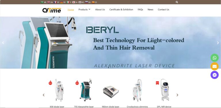 Cytime医疗美容设备外贸独立站