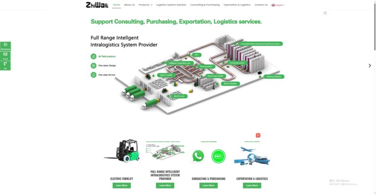 智行电动叉车外贸独立站