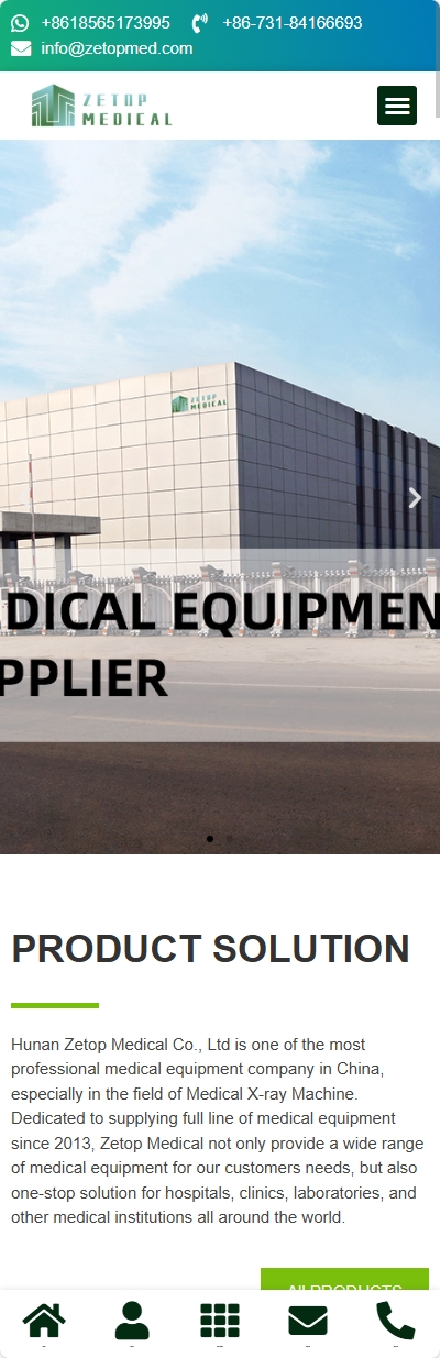 泽通医疗设备外贸独立站