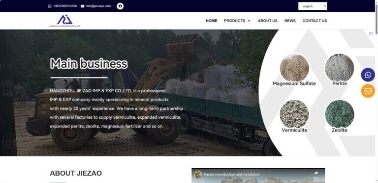 Jiezhao建筑材料与设备制造外贸独立站