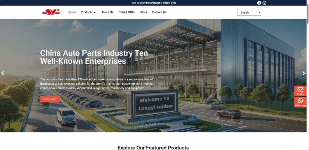 LY Belt输送带及设备外贸独立站