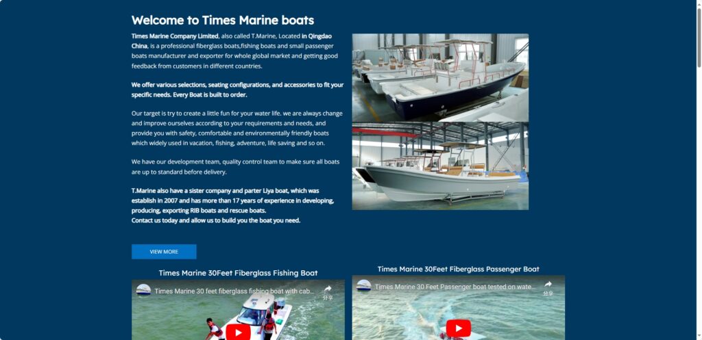 Times Marine船舶与海洋设备外贸独立站