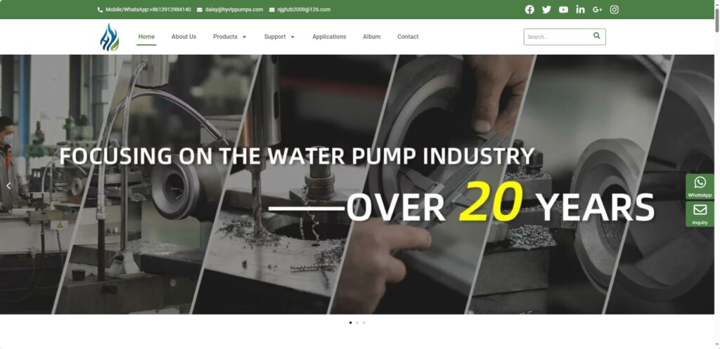 HYVTP Pumps水泵制造与供应外贸独立站