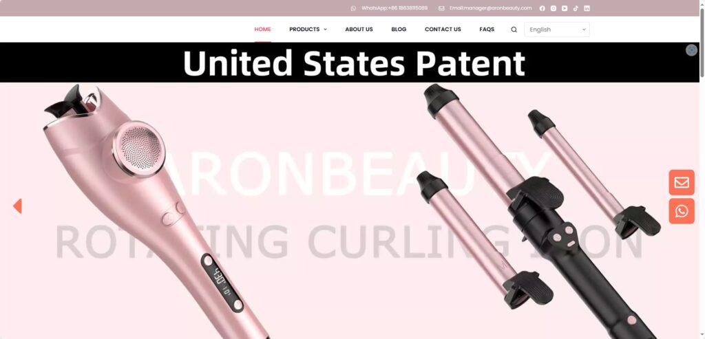 Aron Beauty美容设备外贸独立站