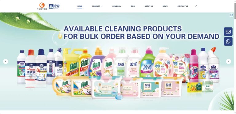 Lonkey Clean日用化学品制造外贸独立站