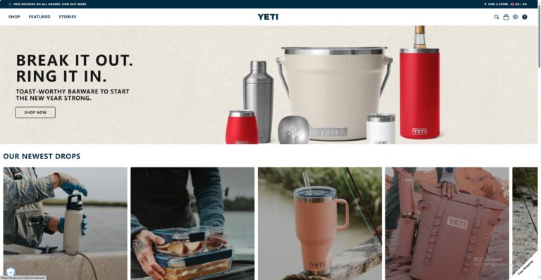 YETI UK LIMITED户外用品外贸独立站