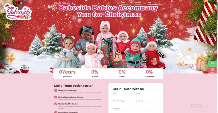 Pink Wing硅胶娃娃外贸独立站