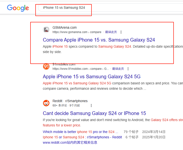 商业调查搜索意图分析